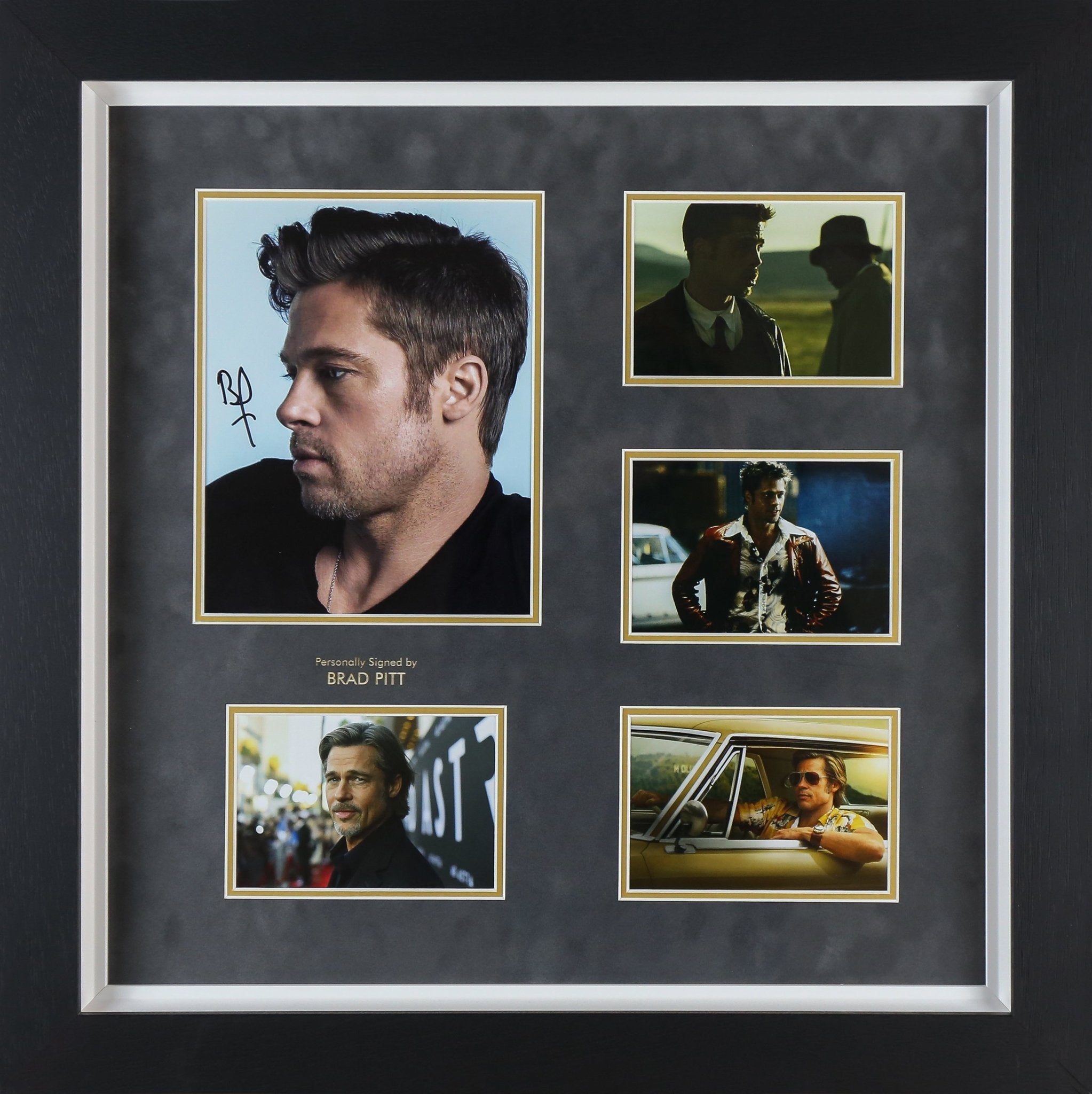 Brad Pitt Signed 12x8 Photograph Framed Display - Memorabilia Framers Shop
